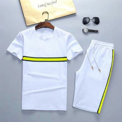 Summer Sport Men Tracksuits T Shirts+Pants Running Shorts Sets Clothes Aura Heaven