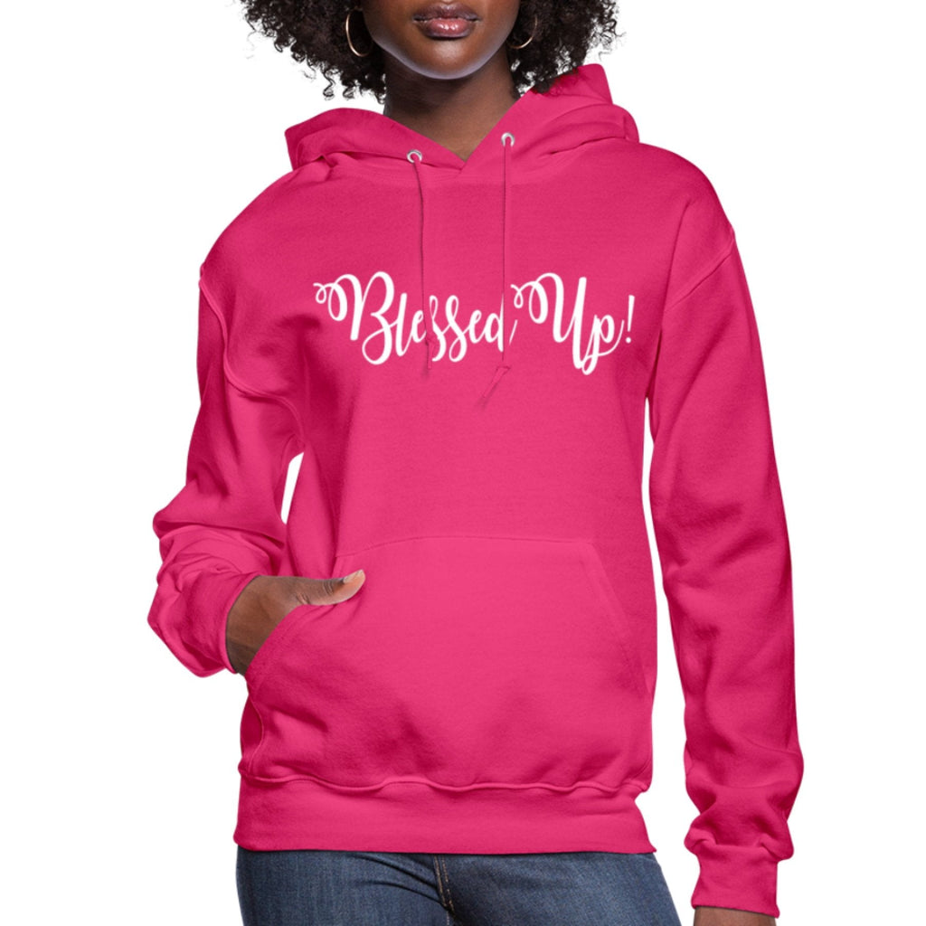 Women's Hoodie - Pullover Hooded Sweatshirt - Graphic/blessed Up